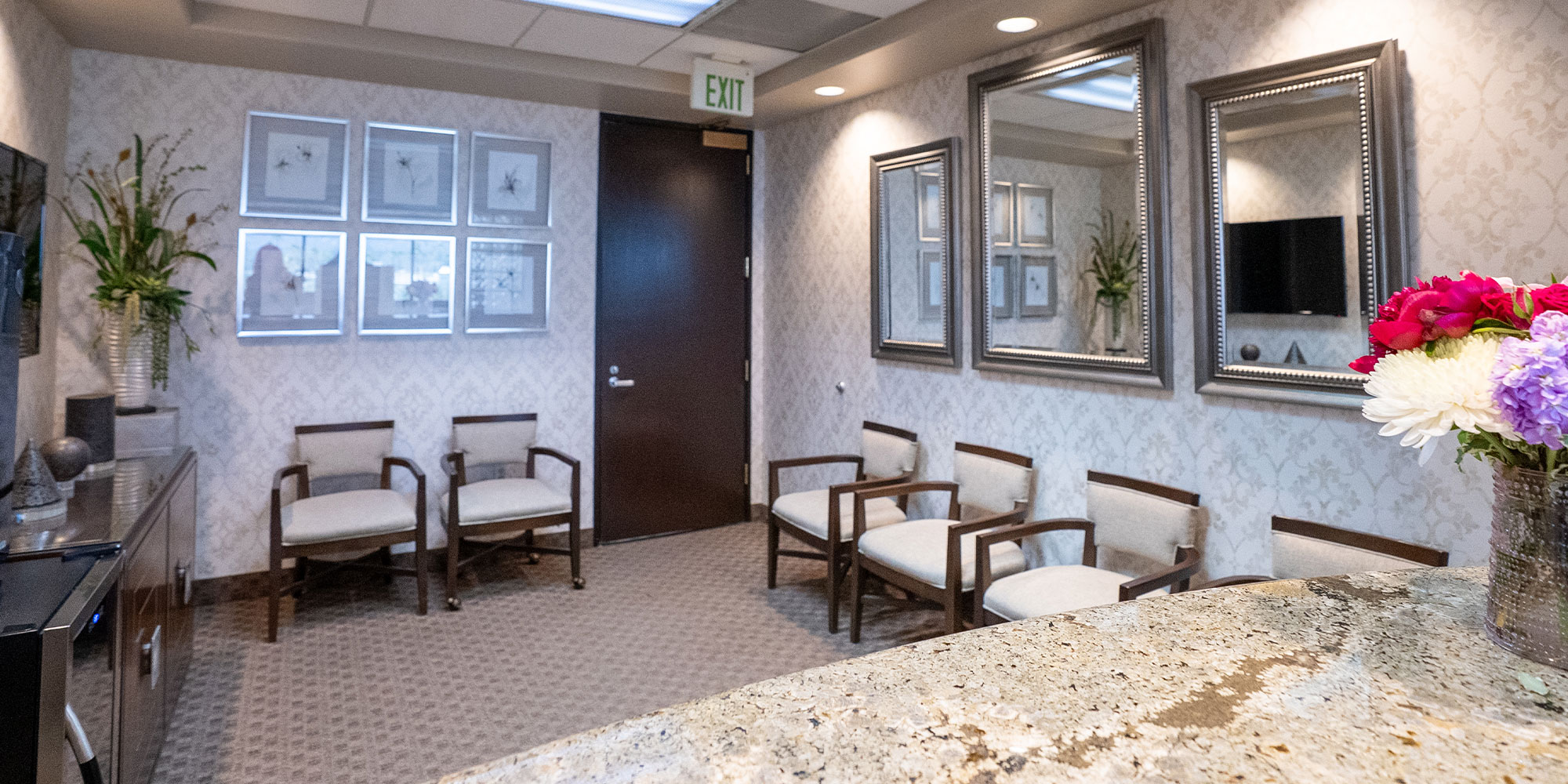 dental office waiting area