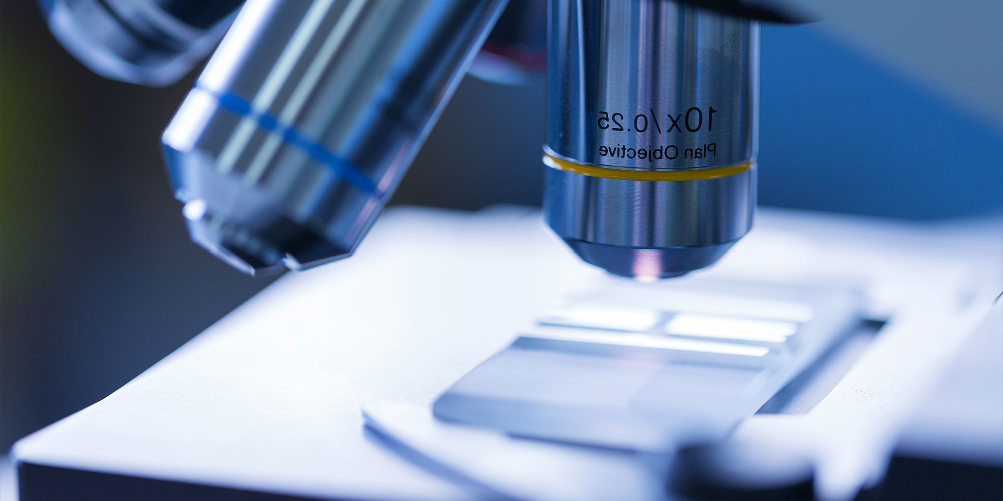 close up of microscope being used in dental lab
